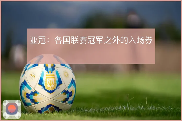 亚冠：各国联赛冠军之外的入场券
